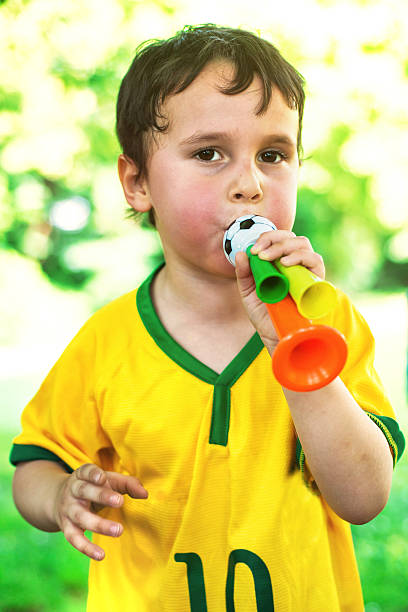 istock Little Brazilian Fan With Whistle 491842067