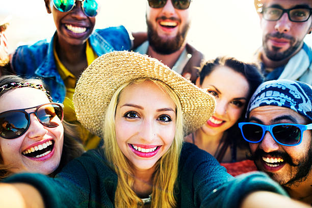 istock Diverse People Beach Summer Friends Fun Selfie Concept 491842252