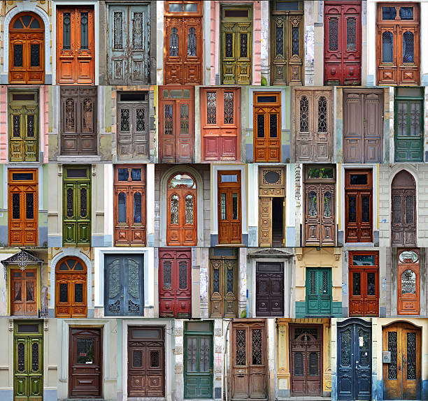 istock Collage of Kiev front doors 491843391