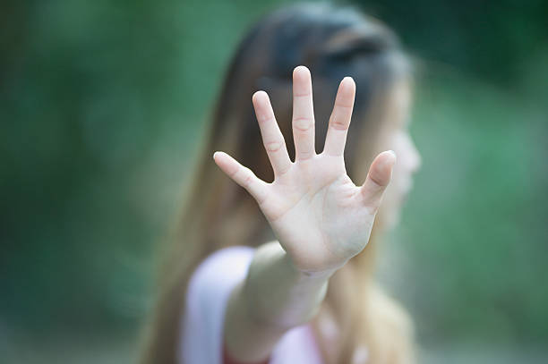 istock Asian women showing stop hand gesture 491851174