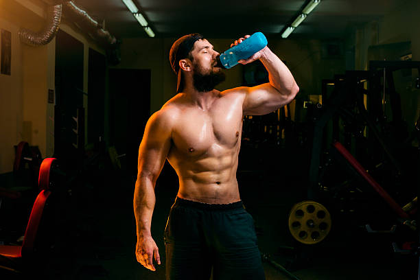 istock man in the gym with shaker 491851412