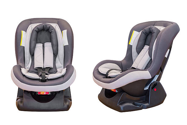 Baby car seat Baby car seat isolated on white background empty baby seat stock pictures, royalty-free photos & images