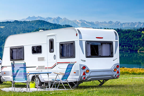 istock Trailer Home in the mountains 491852272
