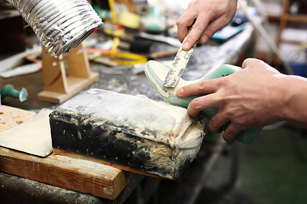 istock Fashion and shoe design, shoemaking workshop 491852770