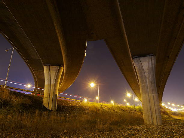 istock Highway ramps, Prague ring road 491853078