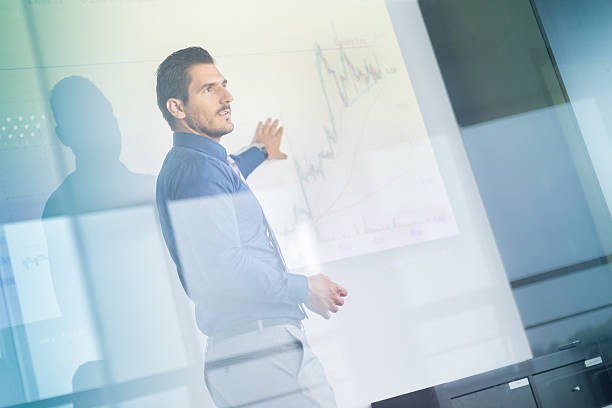 istock Business presentation on corporate meeting. 491854808
