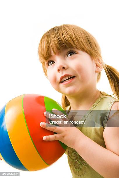 Playing With Ball Stock Photo - Download Image Now - 2015, Cheerful, Child