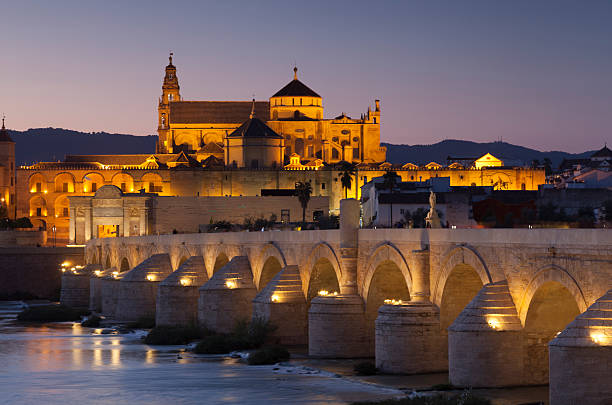 istock Roman bridge and mosque-cathedral, Cordoba 491858042