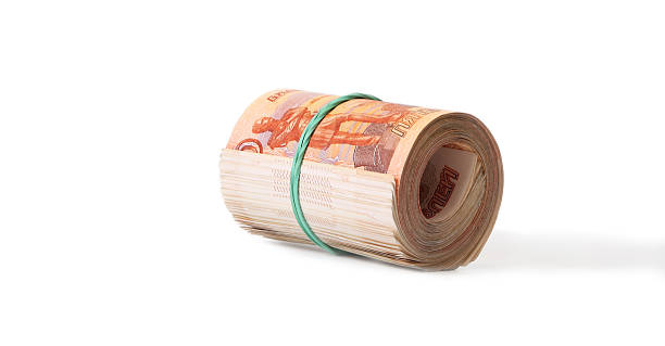 istock Close-up of russian banknotes. Five Thousand Ruble Notes 491868787