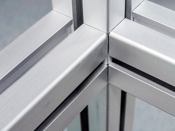 aluminium extrusions - right angle zdjęcia i obrazy z banku zdjęć