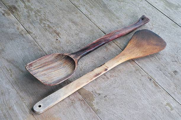istock Wooden Spatula and wooden Spoon 491871373