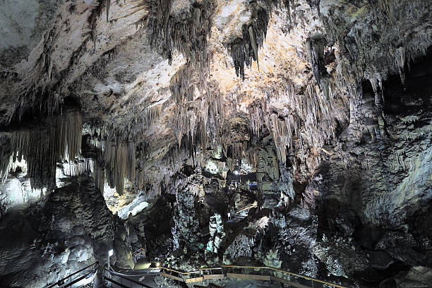 View of cave, Nerja - Spain Scenic view of big cave, Nerja ( Spain) nerja caves stock pictures, royalty-free photos & images