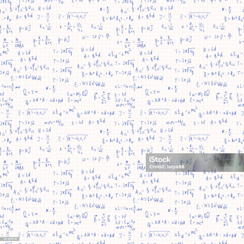 Formulas Background Simple Seamless Formula Background Stock Illustration - Download Image Now ...