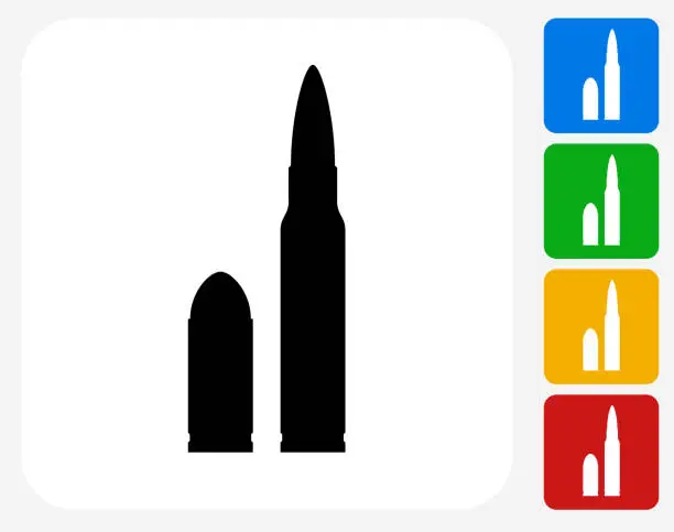 Vector illustration of Bullet Icon Flat Graphic Design