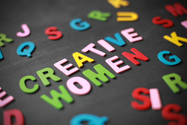 istock The retro styled words creative women 491874160
