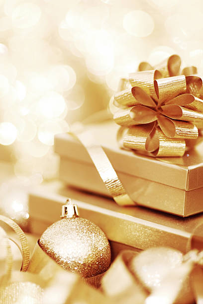 istock Christmas gift and balls 491886068