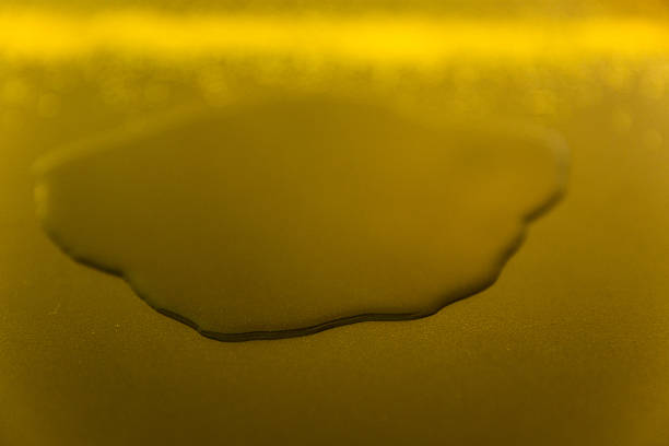 istock thermal water on an yellow metallic surface 491886920