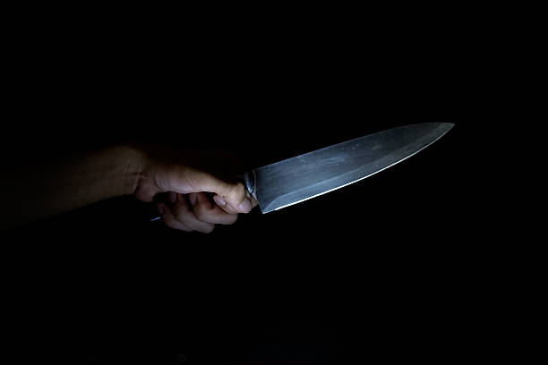 istock Handle Knives in the dark background for murder 491888592