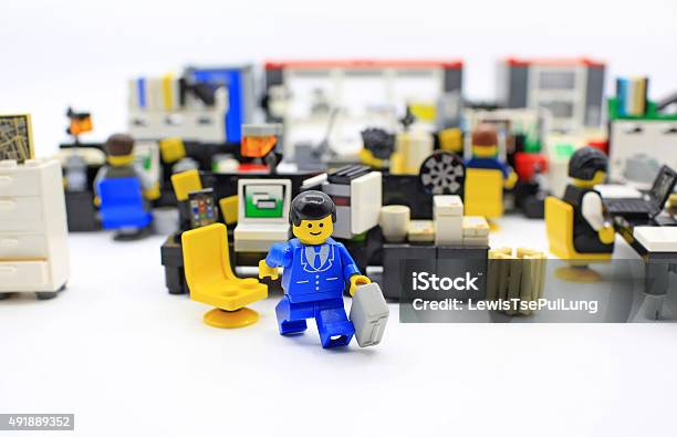Lego Office Stock Photo - Download Image Now - Office, Child, Working