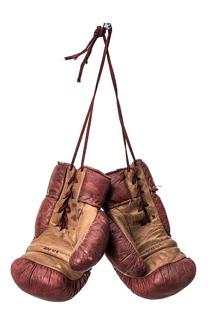 istock Isolated retro boxing gloves 491890347