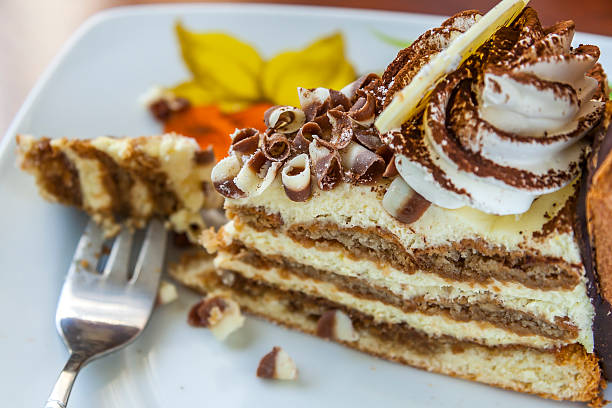 istock Tiramisu Dessert And Fork On A Saucer 491890388