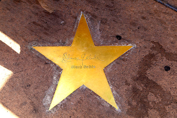 stella di clark gable sul marciapiede a phoenix, arizona. - gable foto e immagini stock