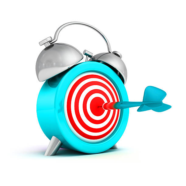 istock alarmclock target and dart arrow in bull eye center 491891581