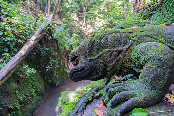 istock Dragon at Monkey Forest Sanctuary in Ubud, Bali,Indonesia. 491891731