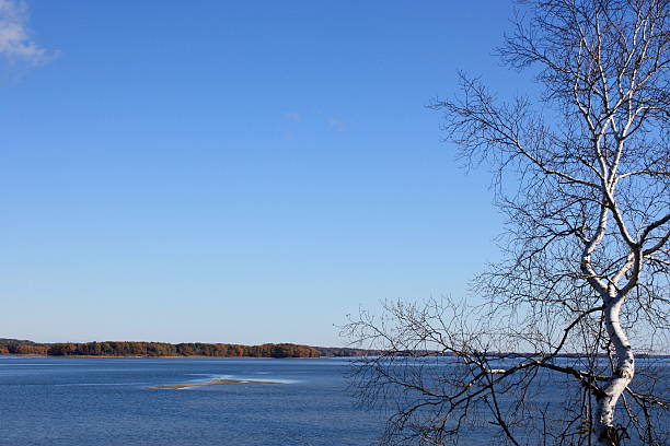 View from Cousins Island stock photo