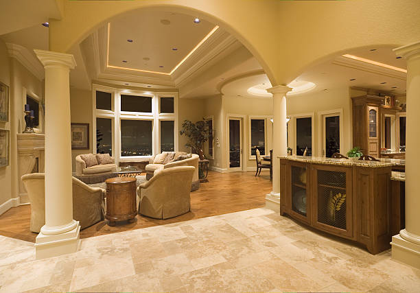 istock Living Room in Luxury Home 491892783