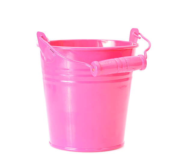 istock Beautiful Colorful Buckets Isolated on White Background 491894395