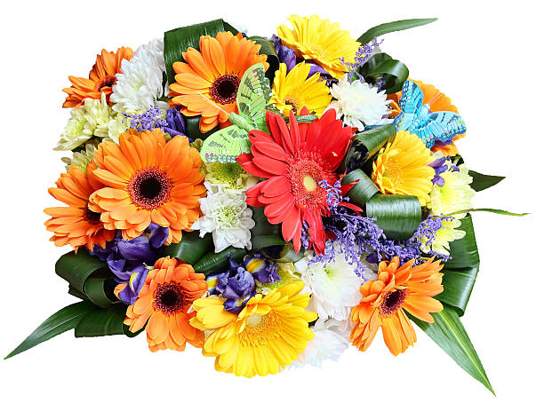 istock bouquet of flowers on a white background 491894659