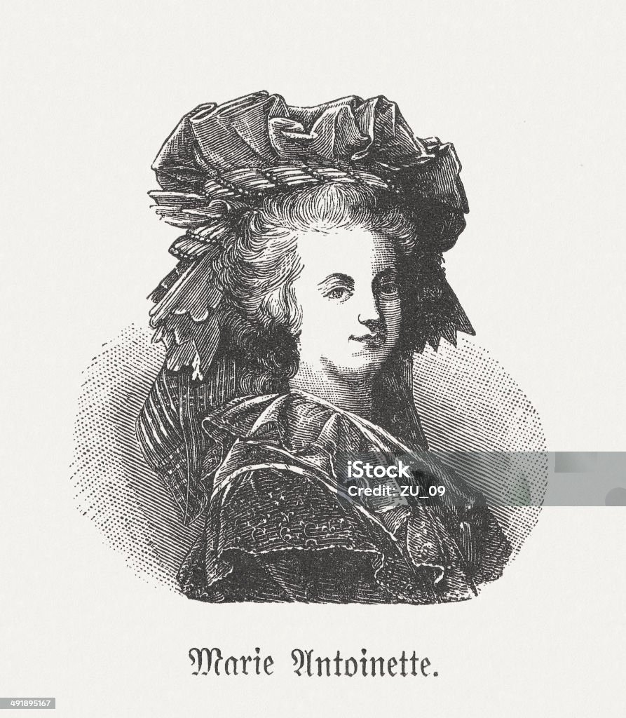 Marie Antoinette (1755-1793), veröffentlichte im Jahr 1881 - Lizenzfrei Marie Antoinette Stock-Illustration