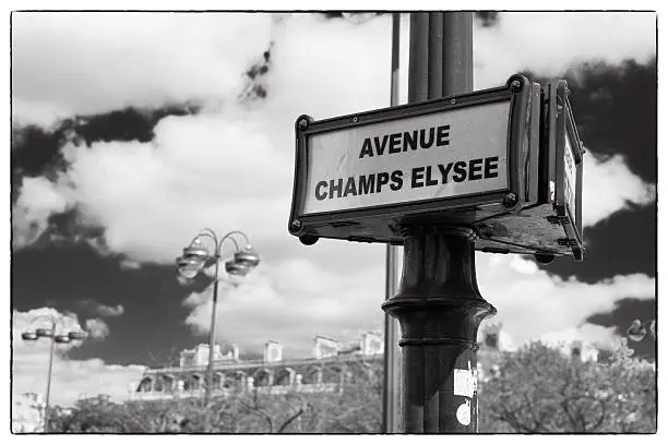 Champs-Elysee street sign
