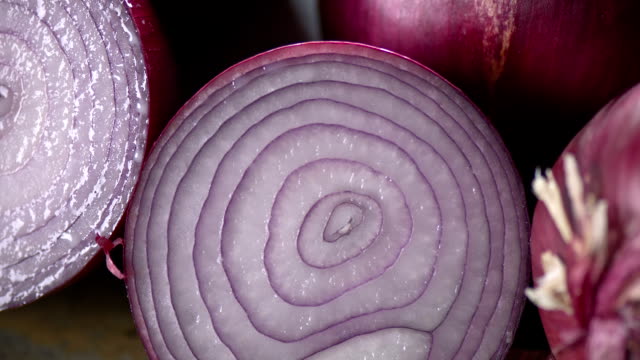 Fresh Red Onion close up