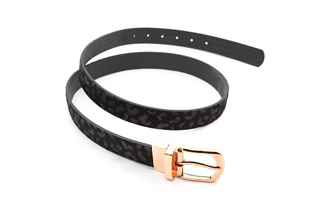 istock Woman black leather belts 491906558