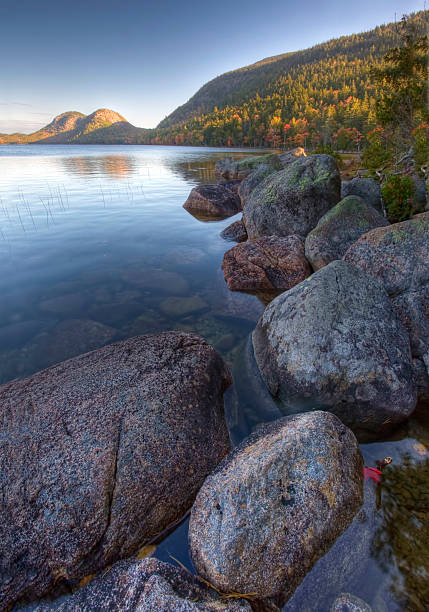 istock Vertical of Jordon Pond in Acadia National Park 491909498