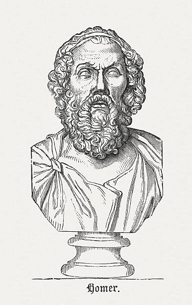  Ilustración de Homer De Los Antiguos Griegos Poeta Publicado En   y más Vectores Libres de Derechos de Homero