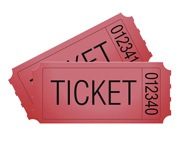 два билеты - ticket ticket stub red movie ticket stock illustrations