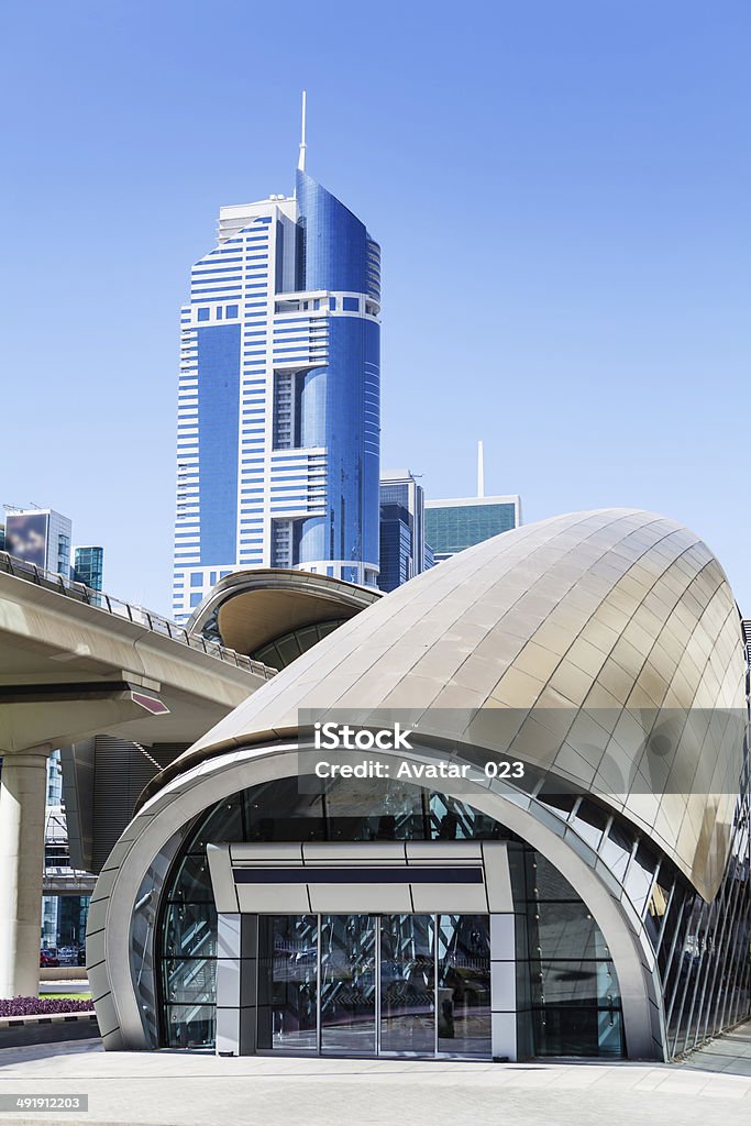 Luxurious Residence Buildings Rising in Dubai Architecture Stock Photo