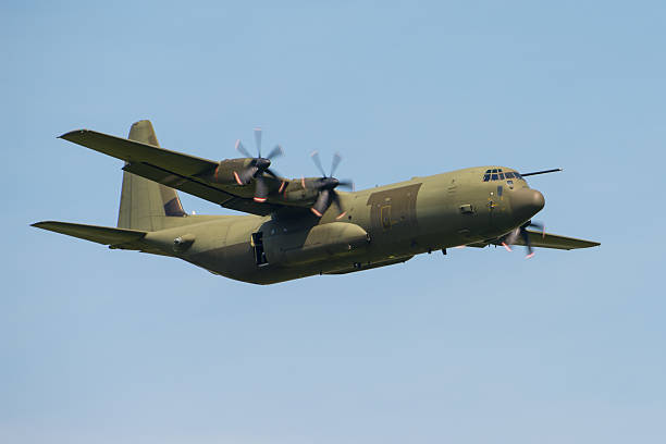 C130 Hercules transport aircraft C130 Hercules transport aircraft. military airplane photos stock pictures, royalty-free photos & images