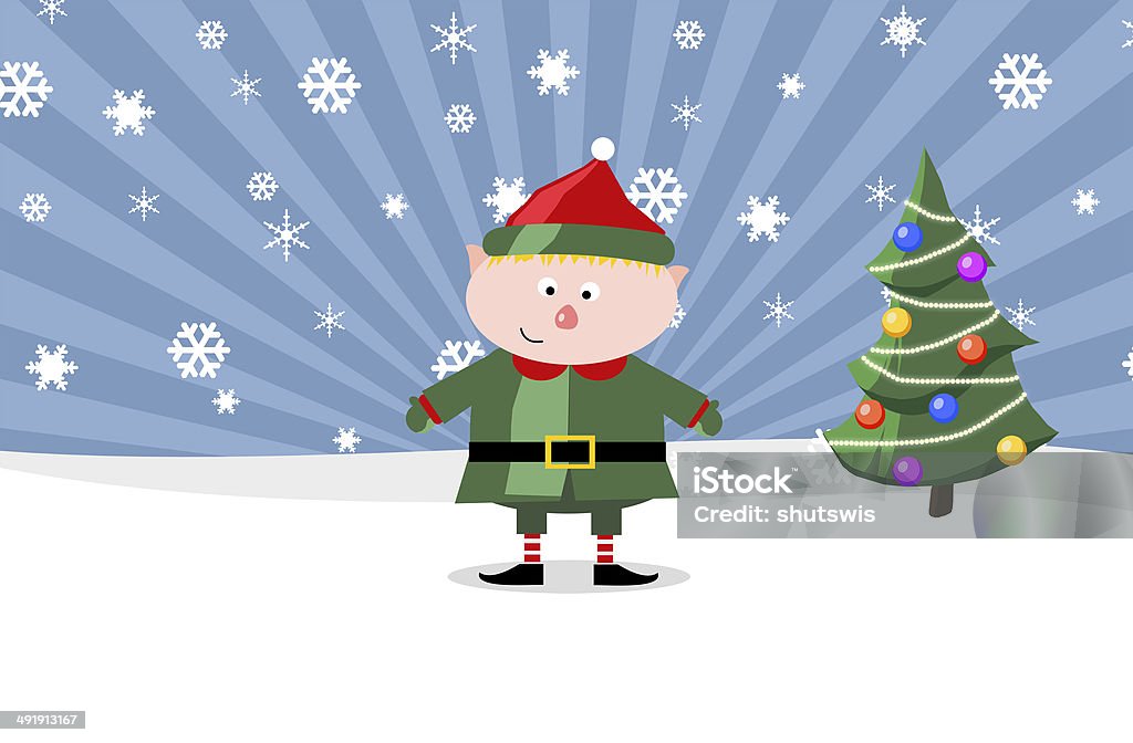 Gnom com uma árvore Christmass - Royalty-free Adulto Foto de stock