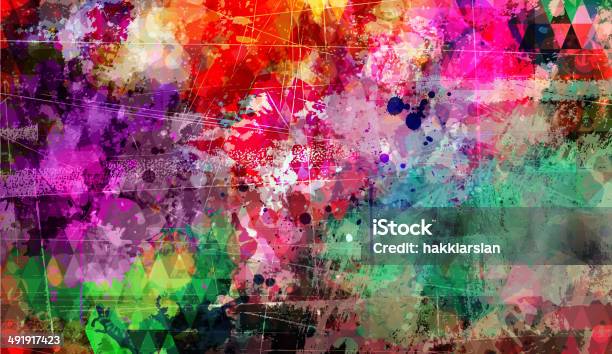 Abstract Artistic Colorful Background Stock Illustration - Download Image Now - Backgrounds, Graffiti, Art