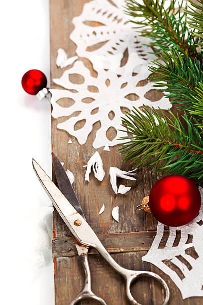 istock Snowflakes  made of paper 491920444