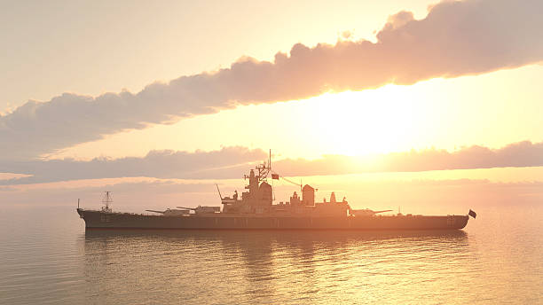 istock American battleship of World War 2 491920748
