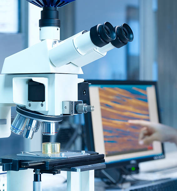 istock Laboratory equipment-tensile strenght analysis 491920818