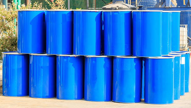 istock The stack of two rows of barrels 491933752