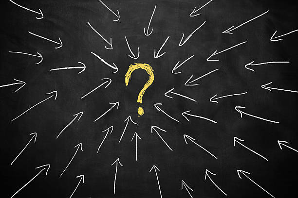 istock Question mark and arrow sign on blackboard 491935940
