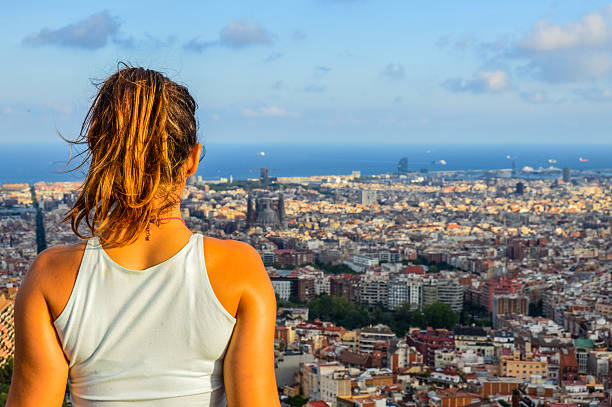 istock Girl dreaming in Barcelona 491936274