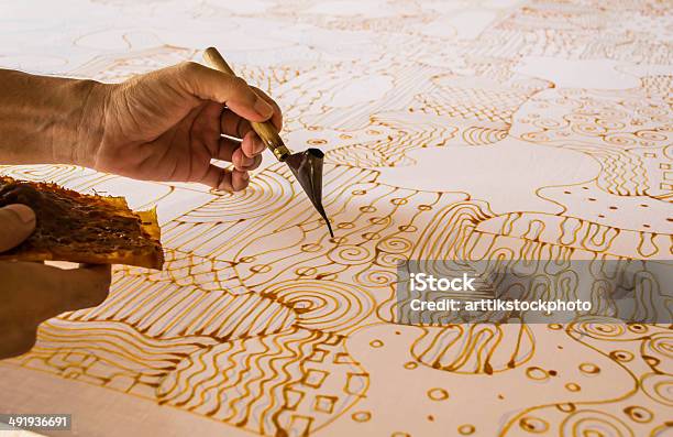 Painting Batik Stock Photo - Download Image Now - Batik, Bali, Making